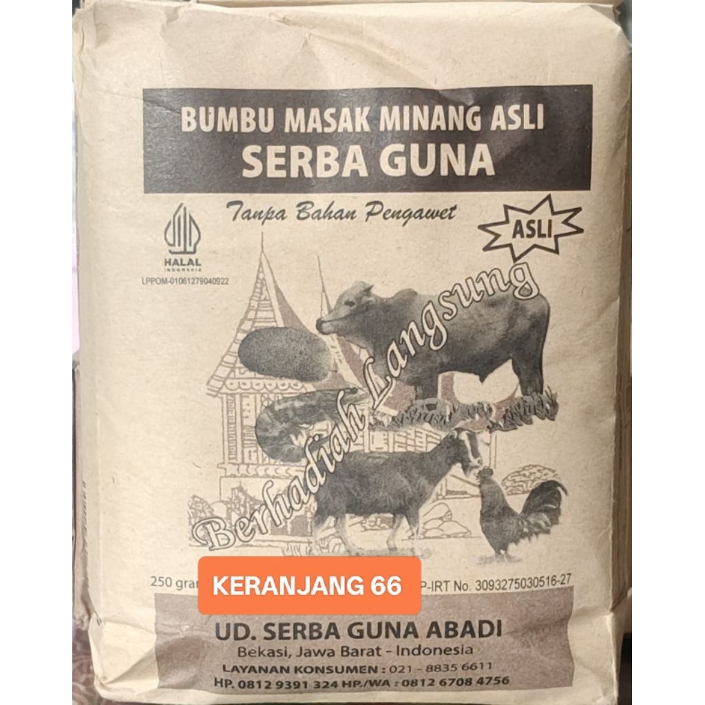 

Bumbu Masak Minang Asli Serbaguna 250 gr