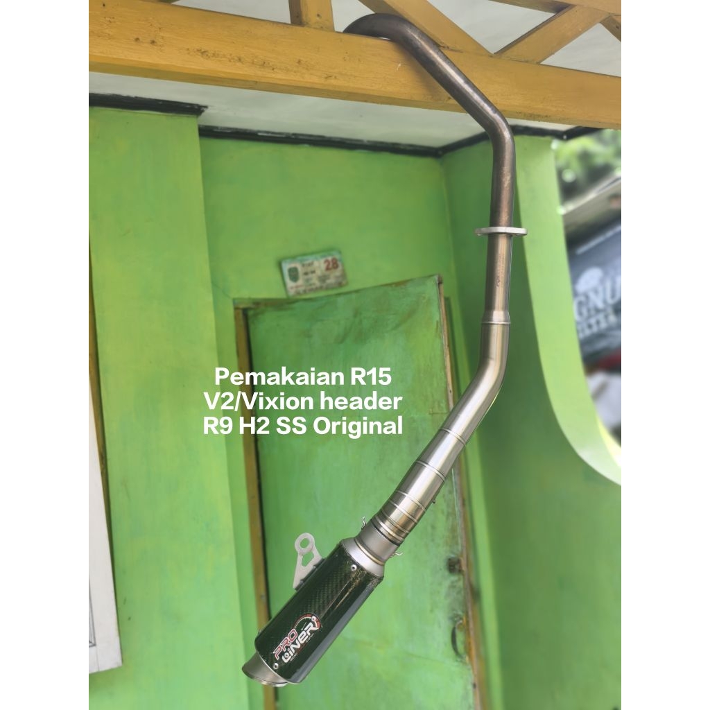 KENALPOT RACING PROLINER SHORT CARBON ORIGINAL PEMAKAIAN R15 V2/VIXION/XABRE