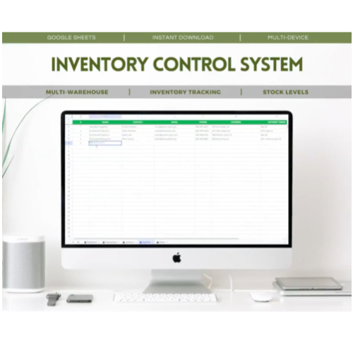 All-in-One Inventory Control System - Multi Warehouse - Comprehensive Google Sheets Template for Inv
