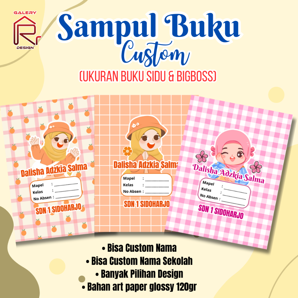 

SAMPUL BUKU TULIS BIGBOS / SAMPUL BUKU MOTIF LUCU / SAMPUL CUSTOM