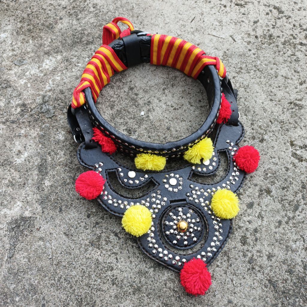 kalung domba asli full kulit gongseng