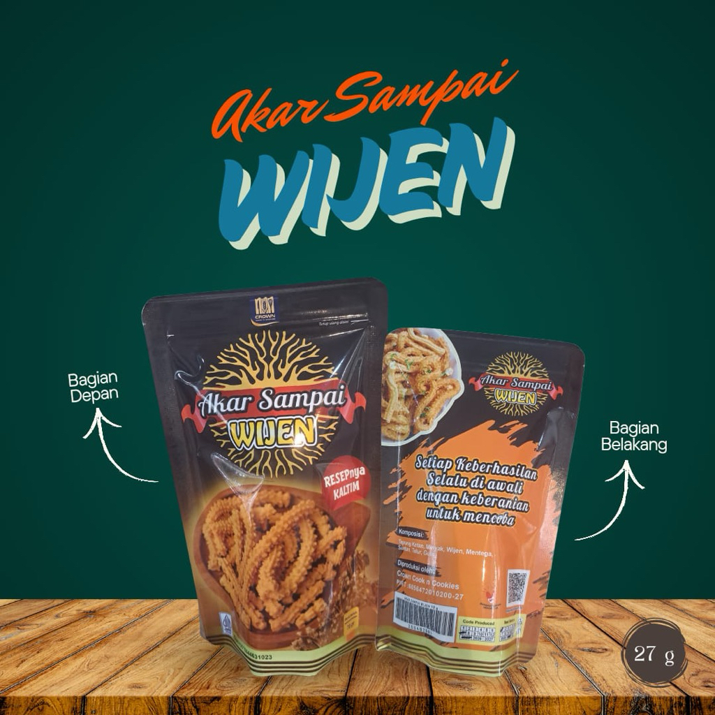 

Keripik akar sampai wijen