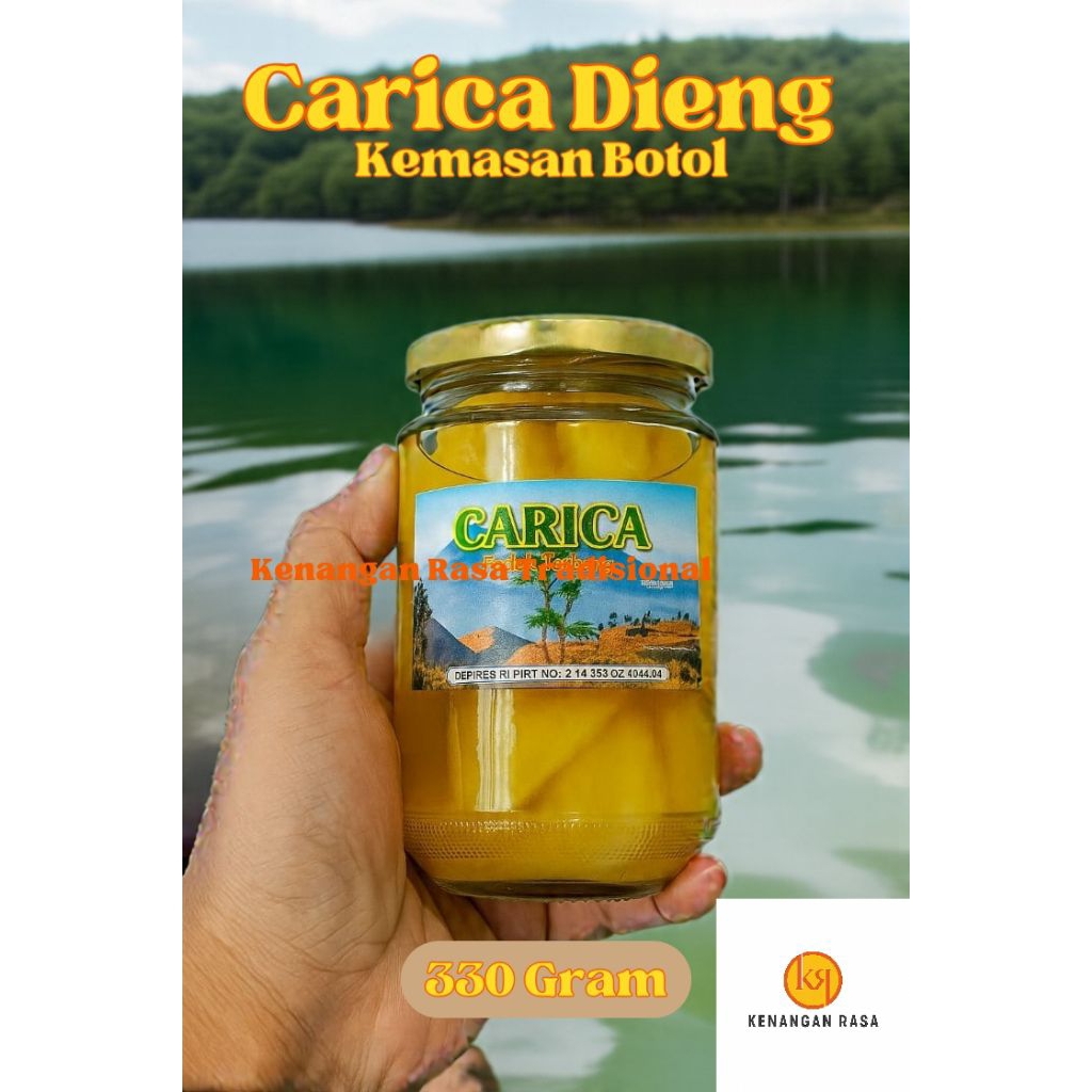 

Carica Dieng Botol Kaca 330 Gram Manisan Buah Segar Oleh Oleh Khas Wonosobo