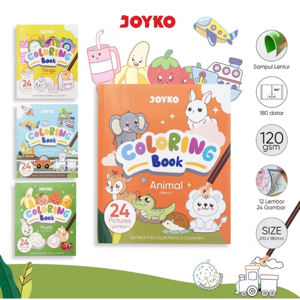 

JOYKO Buku Mewarnai Coloring Book
