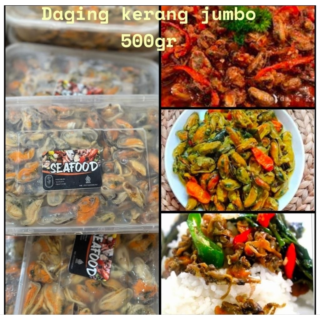 

seafood kerang jumbo 500gram|daging kerang jumbo 500gram|nuri fruits
