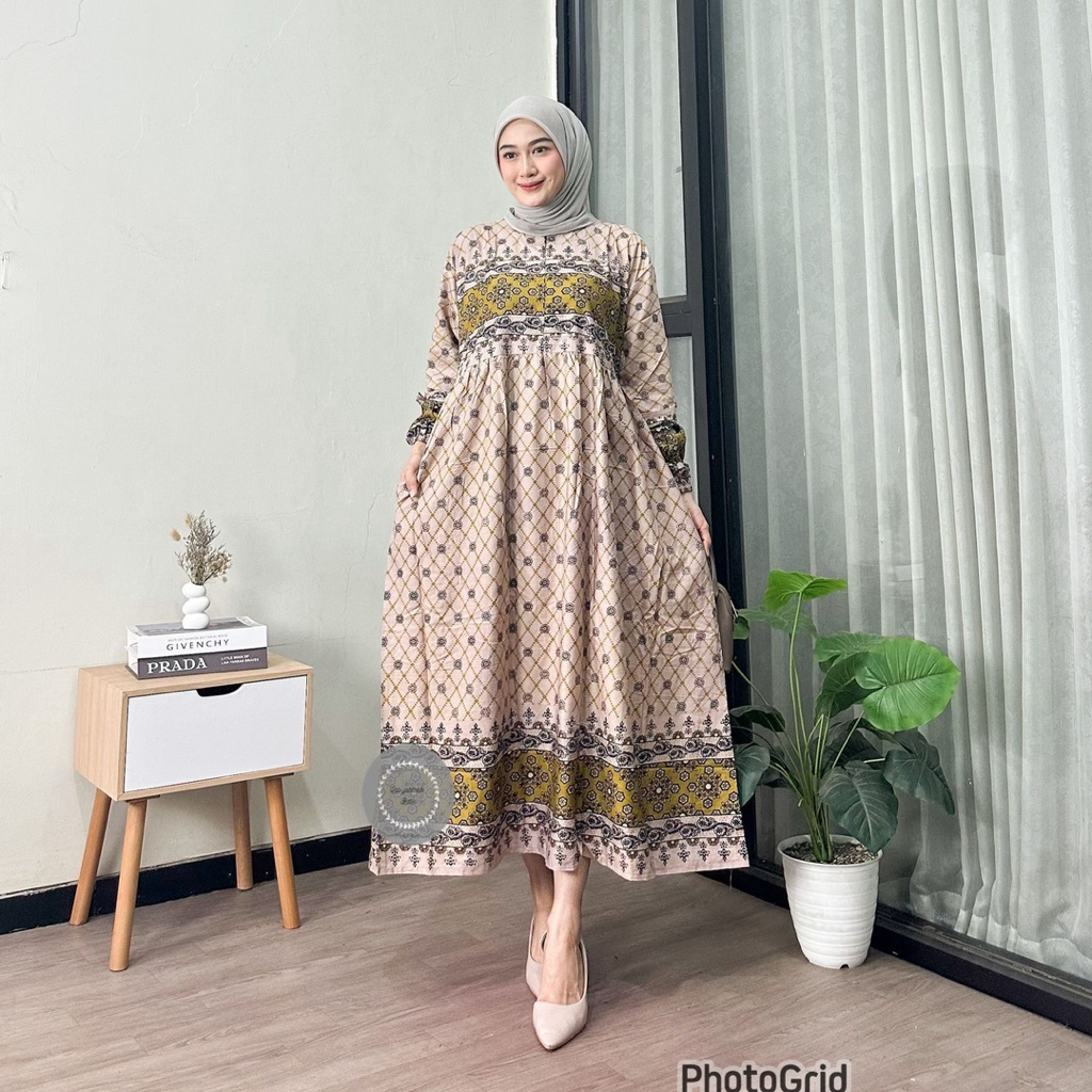 GAMIS RAYON JUMBO BUSUI LD 120 DRESS JUMBO BAHAN ADEM TEBAL KEKINIAN BEST SELER GAMIS RAYON LD 120