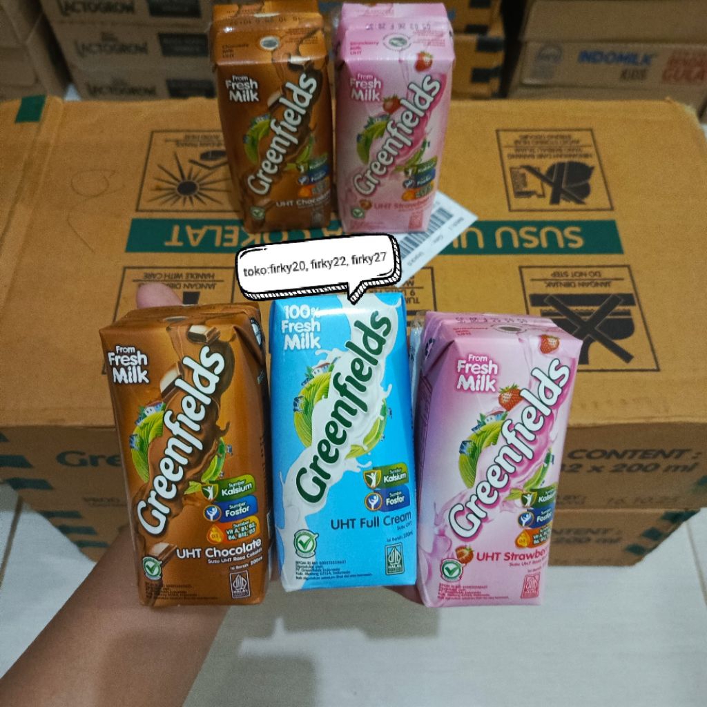 

Greenfields Susu UHT 32x200ml Bisa Mixrasa Karton exp 2/2026 free bubblewarp