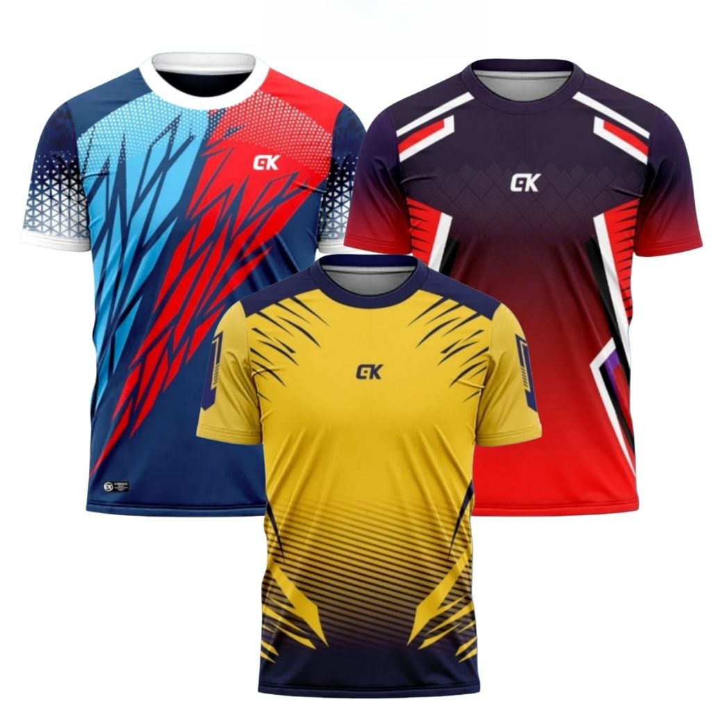 Terbaru Kaos Dan Setelan Olahraga Pria Dan Wanita Dewasa kaos Training Full Printing Baju Olahraga F