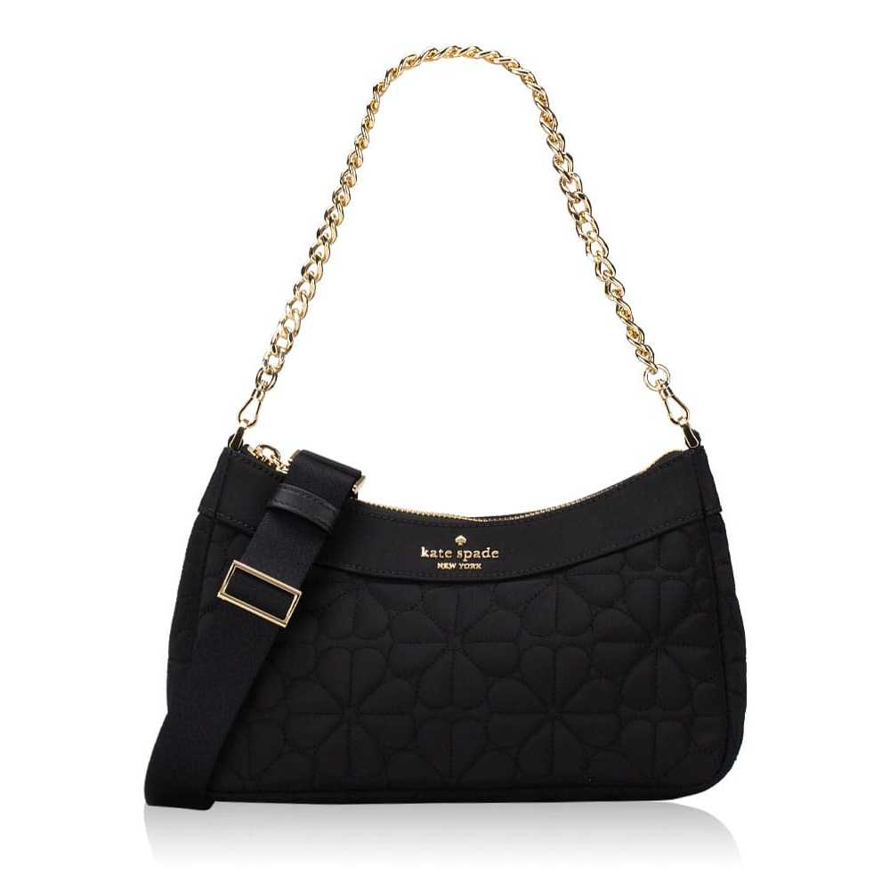 Kate spade spade flower quilted convertible crossbody black
