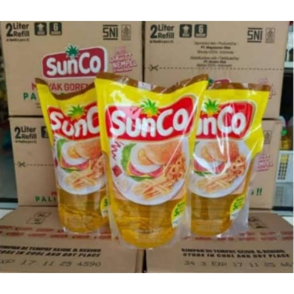 

Minyak goreng Sunco kemasan 2 liter