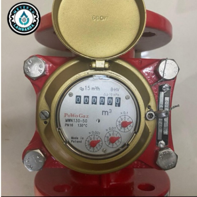 Water Meter Powogaz Hot Water Size 2 inch