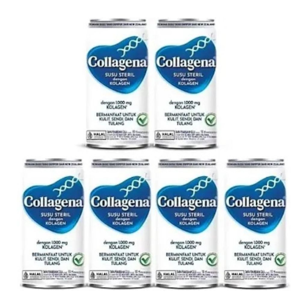 

Collagen Susu Steril 1000mg Kemasan 6 Kaleng 189 ml.