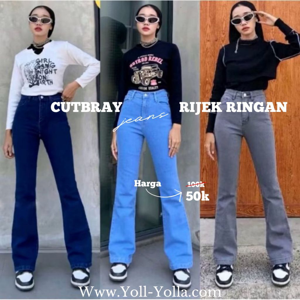 CELANA CUTBRAY JEANS (RIJEK RINGAN)