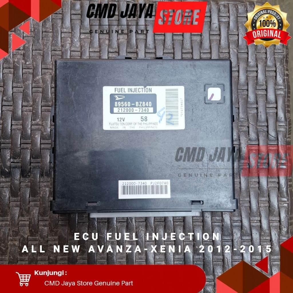 Ecu Fuel Injection All New Avanza 2012-2015 ORIGINAL 89560-BZ840 89560-BZ841