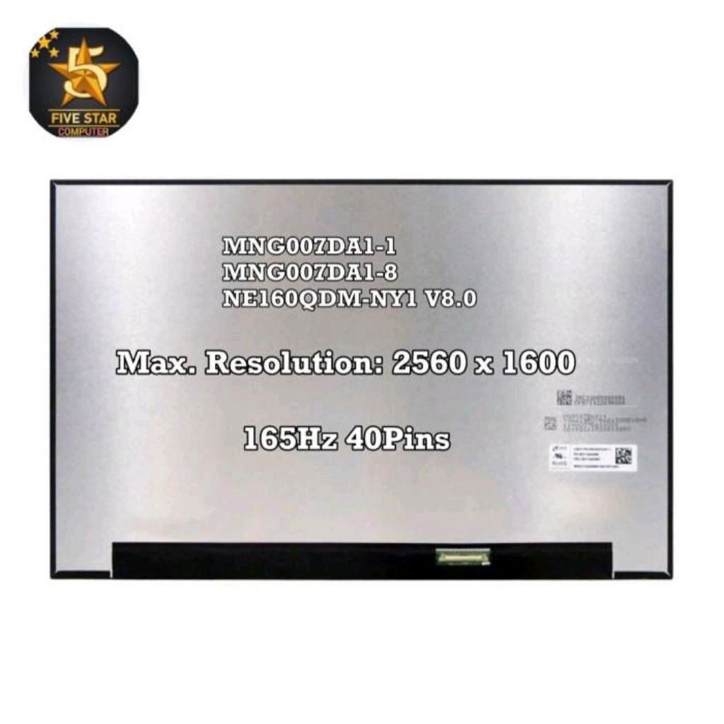 Layar Led Lcd For Laptop ASUS ROG GU603 GU603Z GU603ZE GU603ZM GU603H GU603HE GU603HM GU603VI GU603V