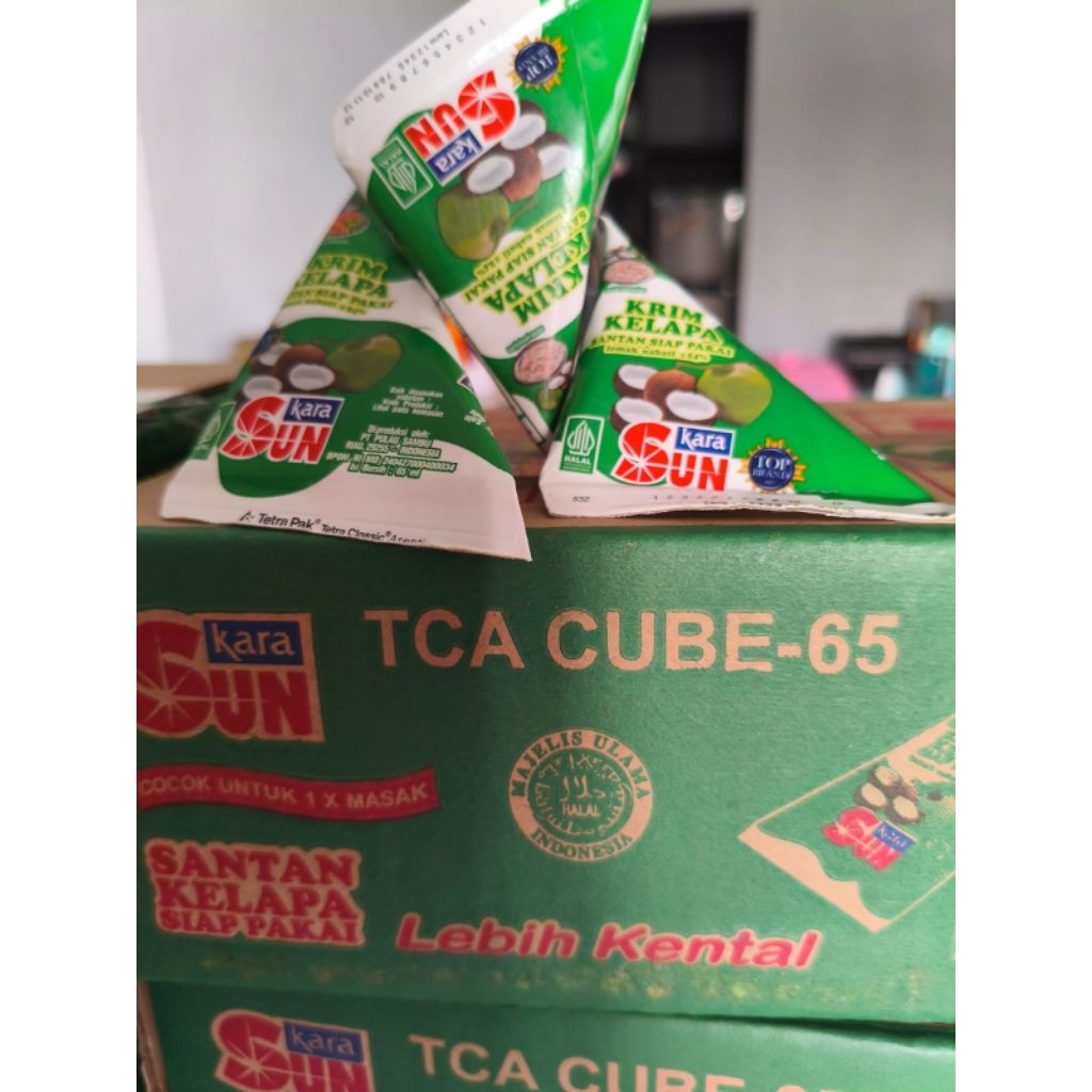 

Santan kara 65 ml 1 dus isi 36(exp Januari 2027)