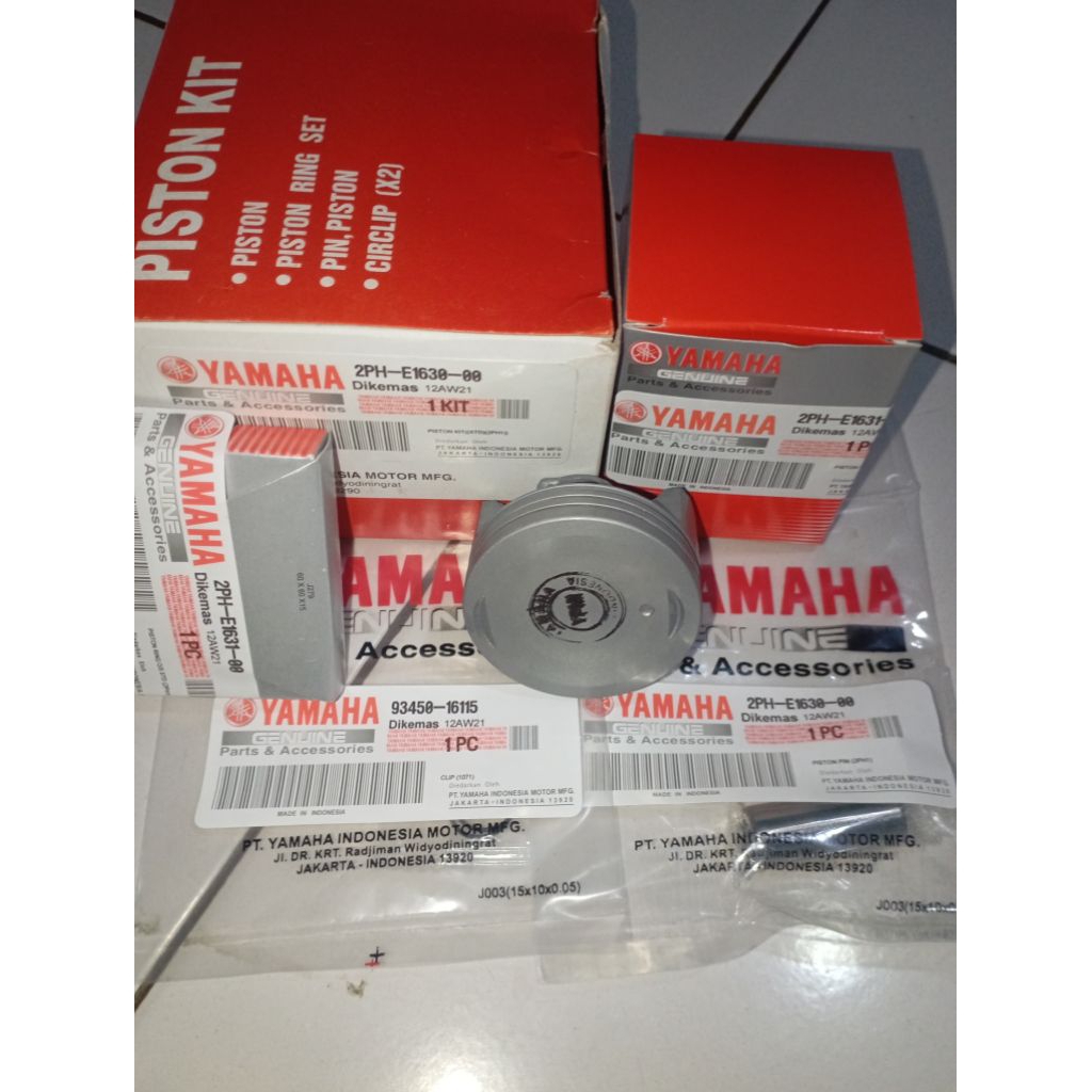 PISTON KIT RING SEHER OS(50/25/STD)YAMAHA MIO M3 125/MIO SOUL GT 125(2PH-WE160-20)