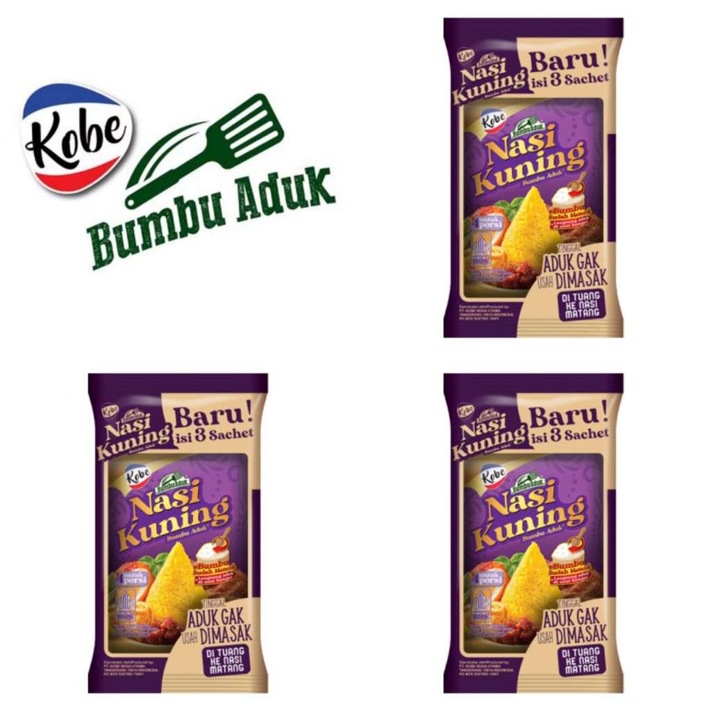 

Kobe Bumbu Aduk Nasi Kuning 3 x 15 Gr