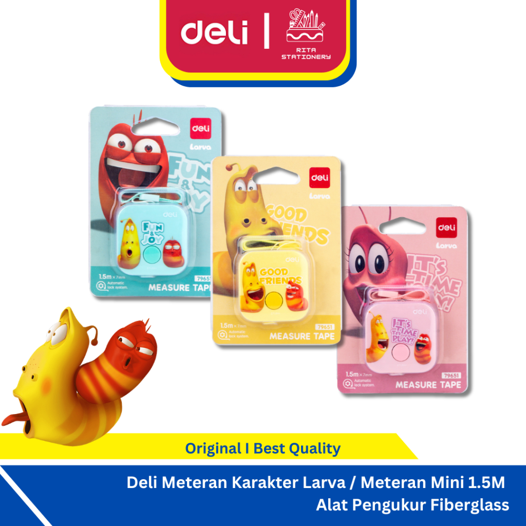 

Deli Meteran Lucu Untuk Anak Karakter Larva / Meteran Mini 1.5M Alat Pengukur Fiberglass E79651