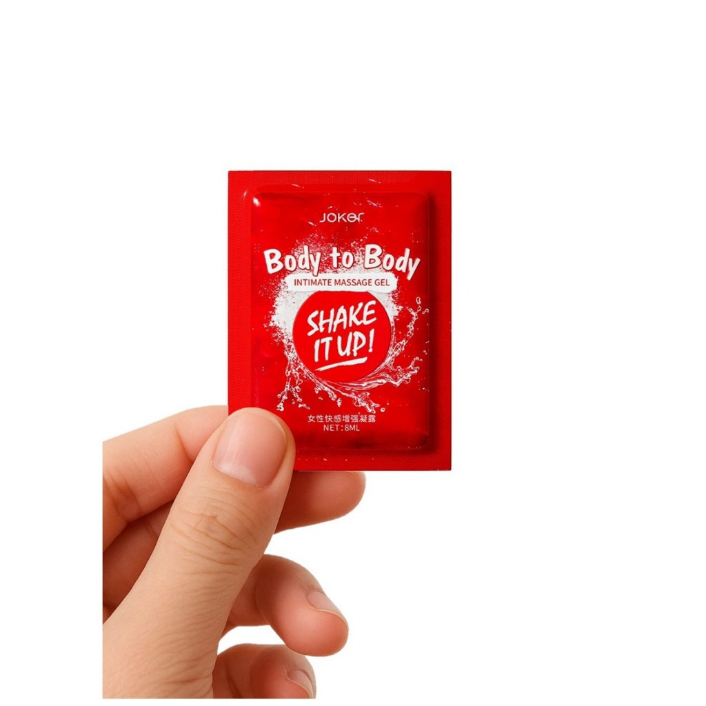 Joker Lubricant Body to Body Intimate Massage Gel SHAKE IT UP! Pelumas Sachet Pelicin Lube