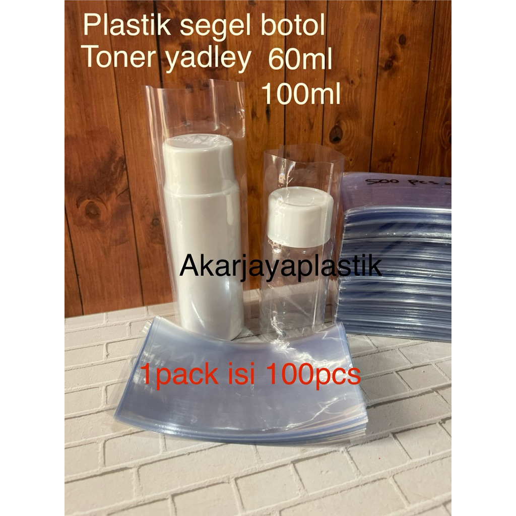 

plastik segel yadley/toner 60ml dan 100ml 1pack isi 100pcs plastik shrink wrap