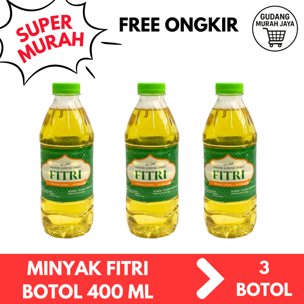 

Minyak Goreng Sawit / FITRI MINYAK GRG 400ML / Minyak Fitri 400ml / Minyak Goreng Fitri 400ml / 12 PCS