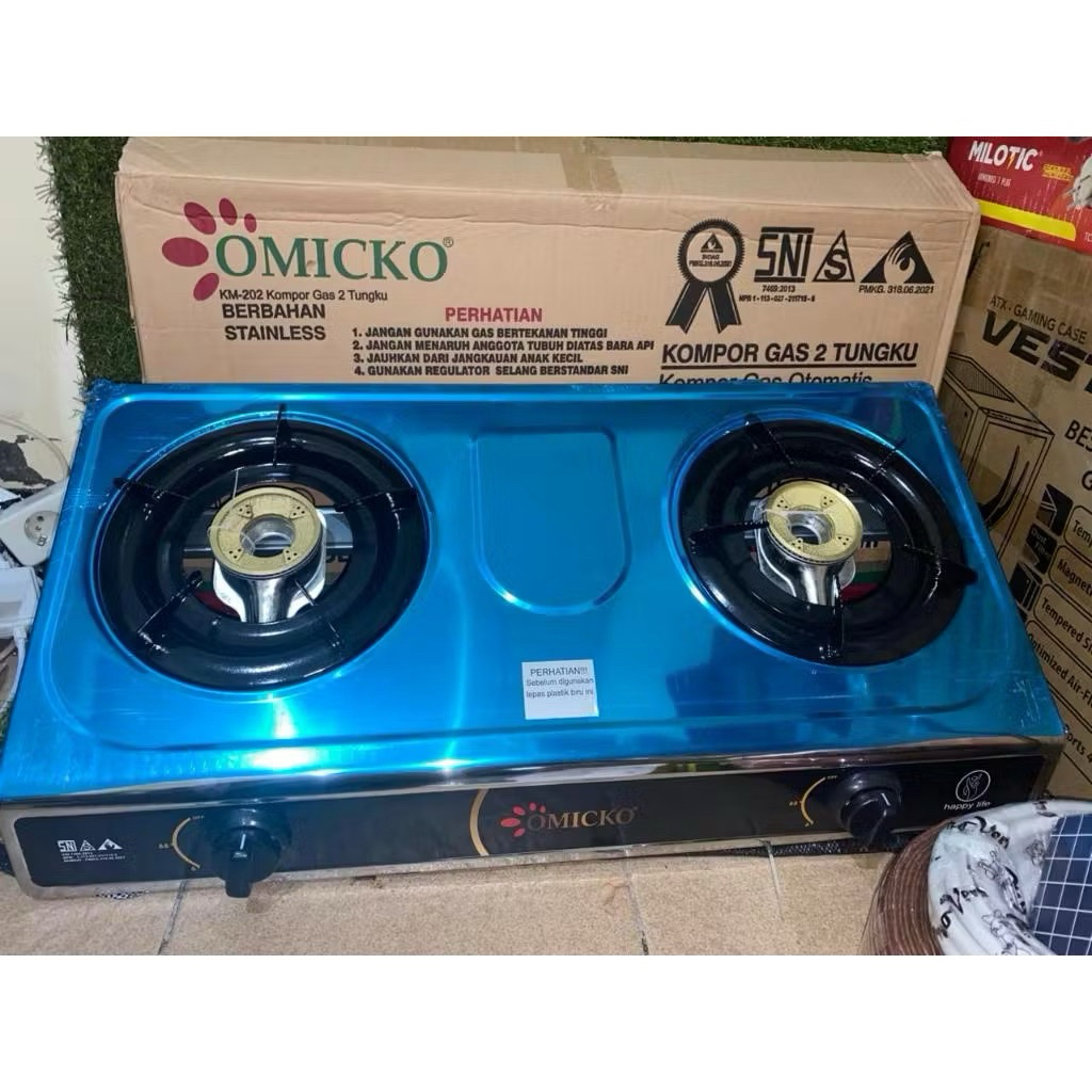 Kompor gas omicko 2 tungku | Kompor gas | Kompor gas termurah | Kompor