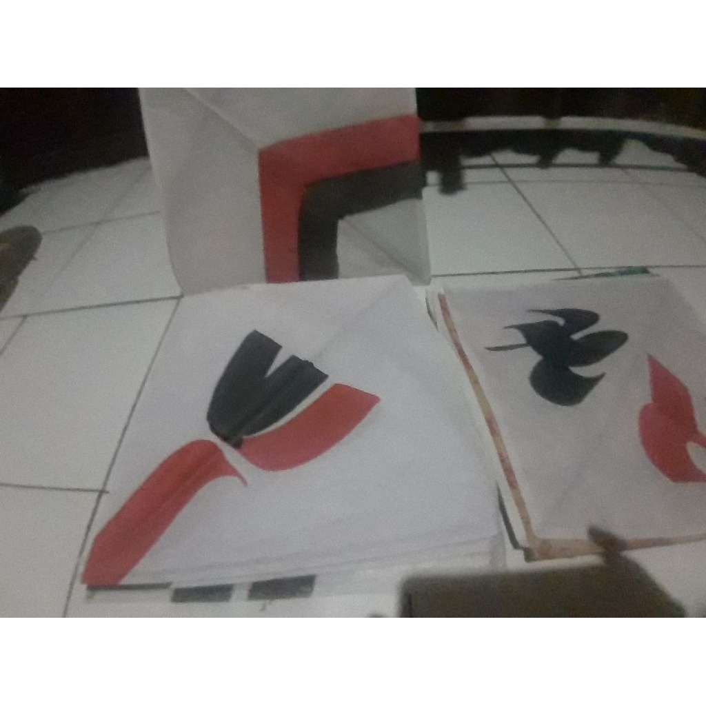 layangan plastik(10pcs)/mainan anak layangan/layang-layang kertas motif random(campur) /layangan pla