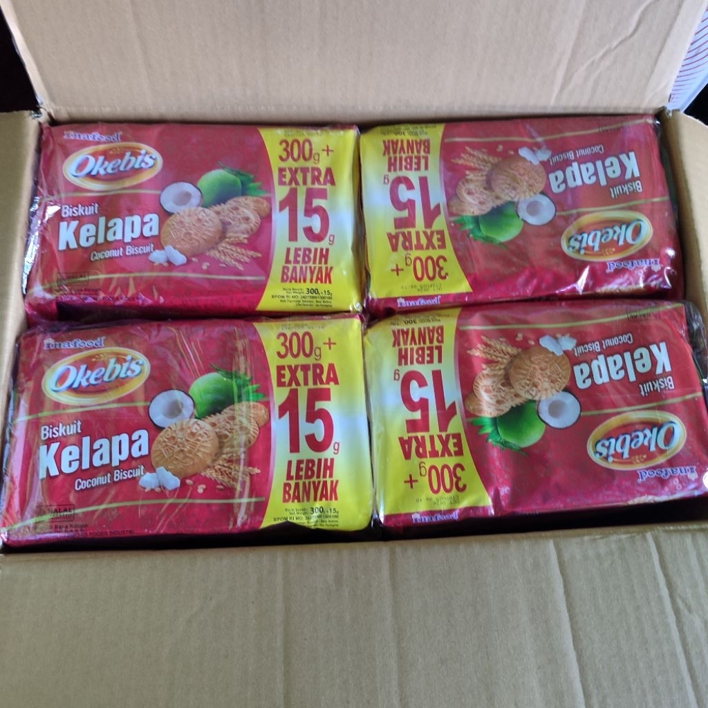

AINUNSTORE | Okebis biskuit kelapa coconut biscuit jajanan songgong 300gr + 15gr