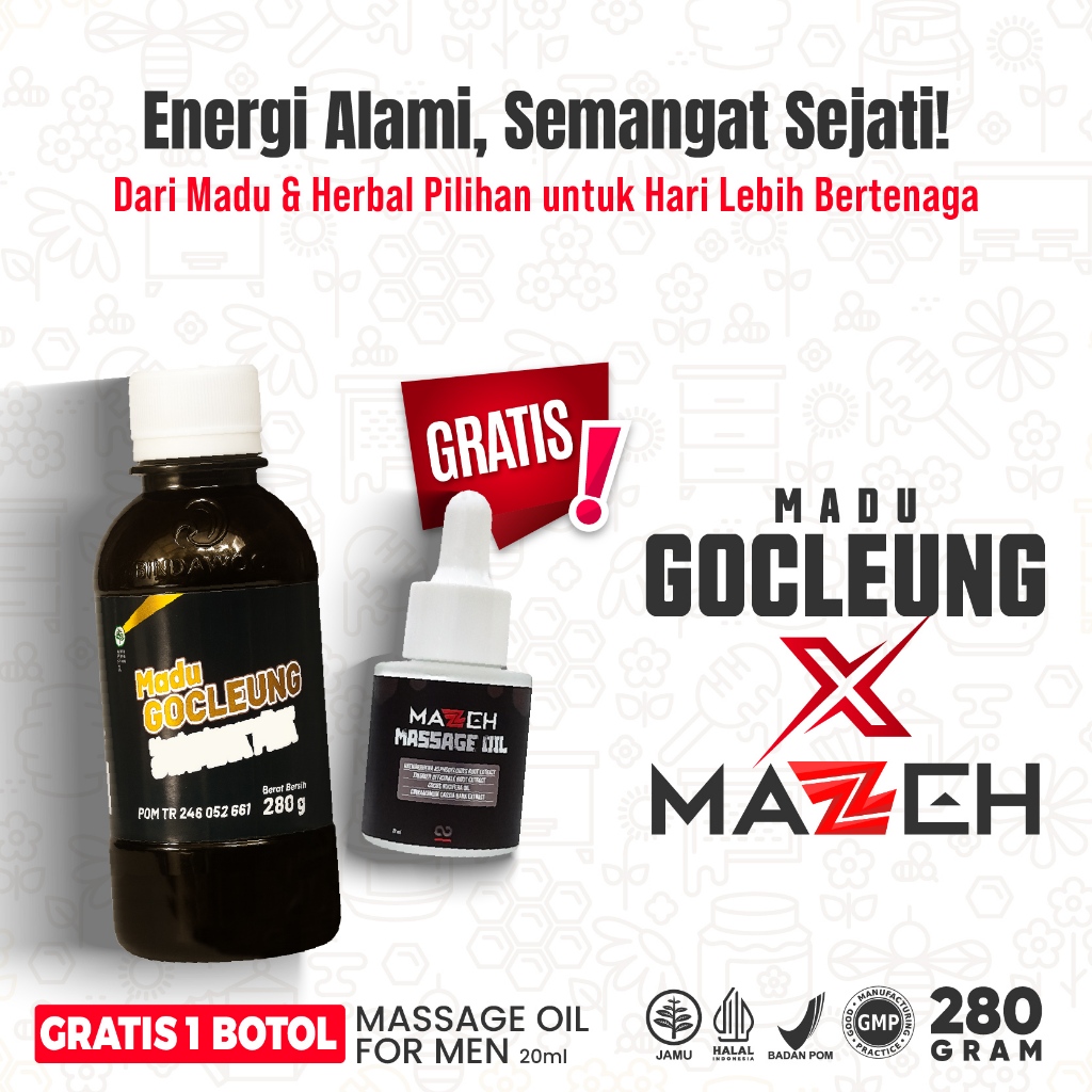 

Madu Gocleung Madu Alami Stamina Pria Dewasa | Memelihara Stamina dan Kesehatan Pria | 280GR