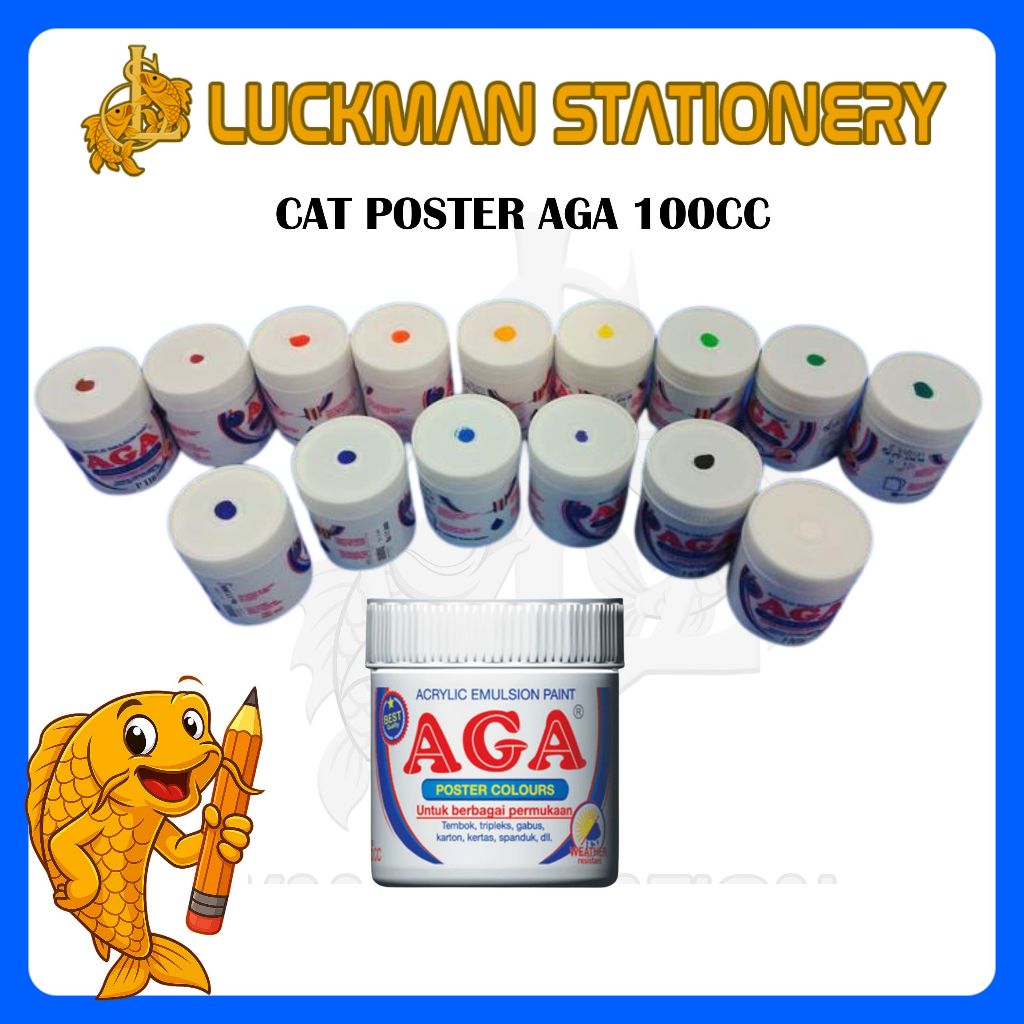 

AGA CAT POSTER 100CC WARNA CERAH TAHAN CUACA