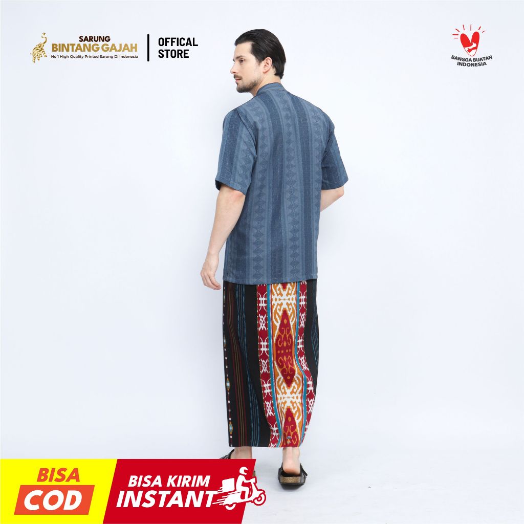 Sarung Bintang Gajah Onta Legenda WS 7778 SHILA Motif Ornamen Etnik Modern