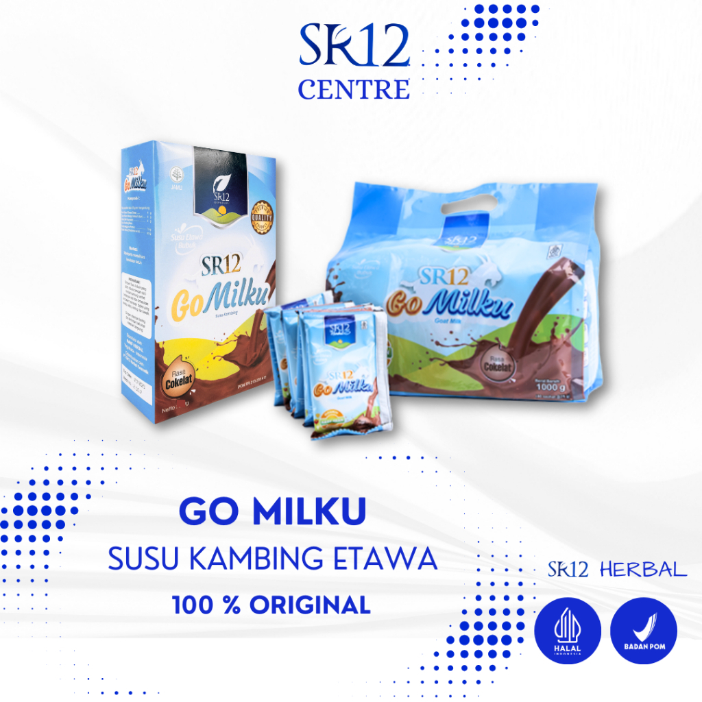 

SR12 Go Milku Susu Kambing Etawa Coklat 200gr HALAL BPOM Meningkatkan Imun kesehatan Anak & Dewasa