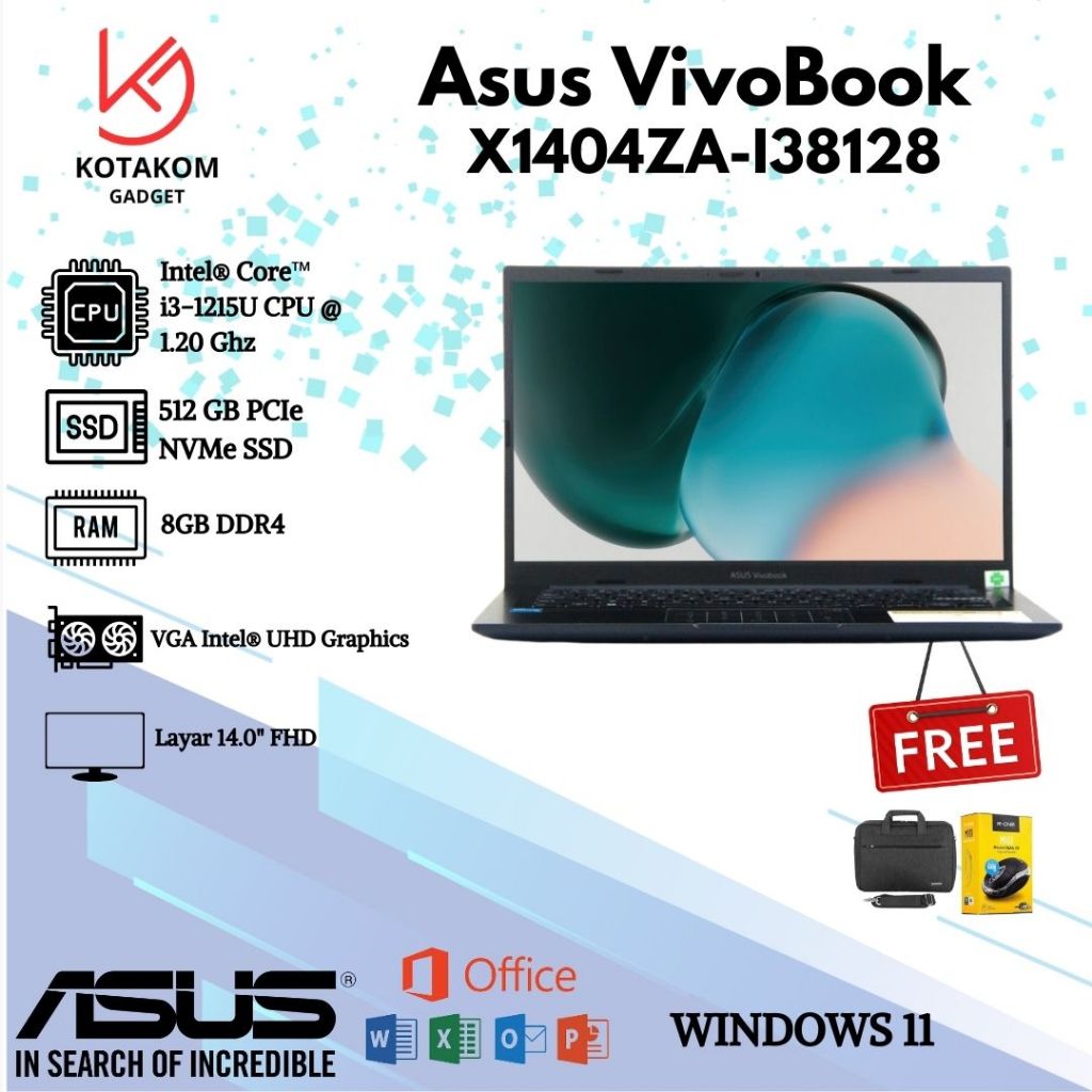[PROMO...] Laptop Asus VivoBook X1404ZA-I38128