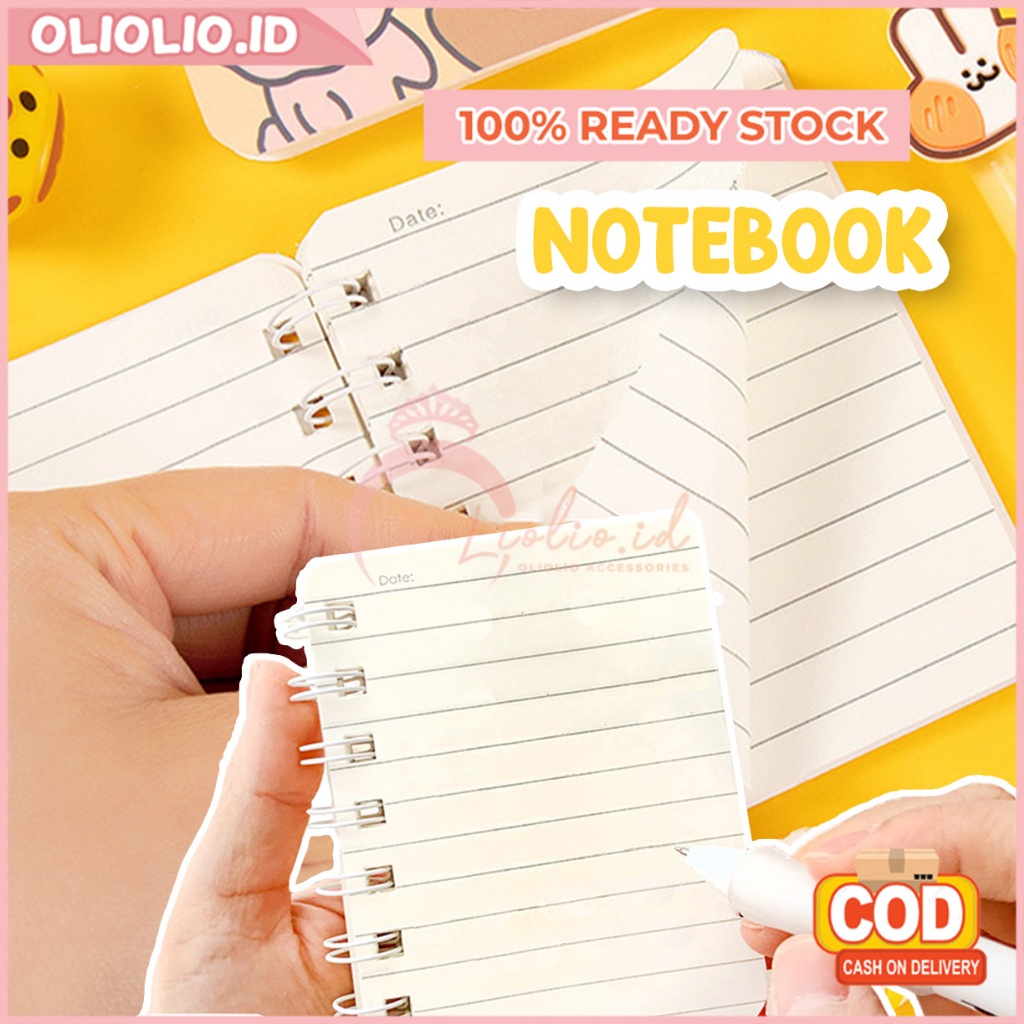 

Notebook Mini Buku Catatan A7 Jurnal Motif Kartun Diary Kecil Alat Tulis Portable Aesthetic