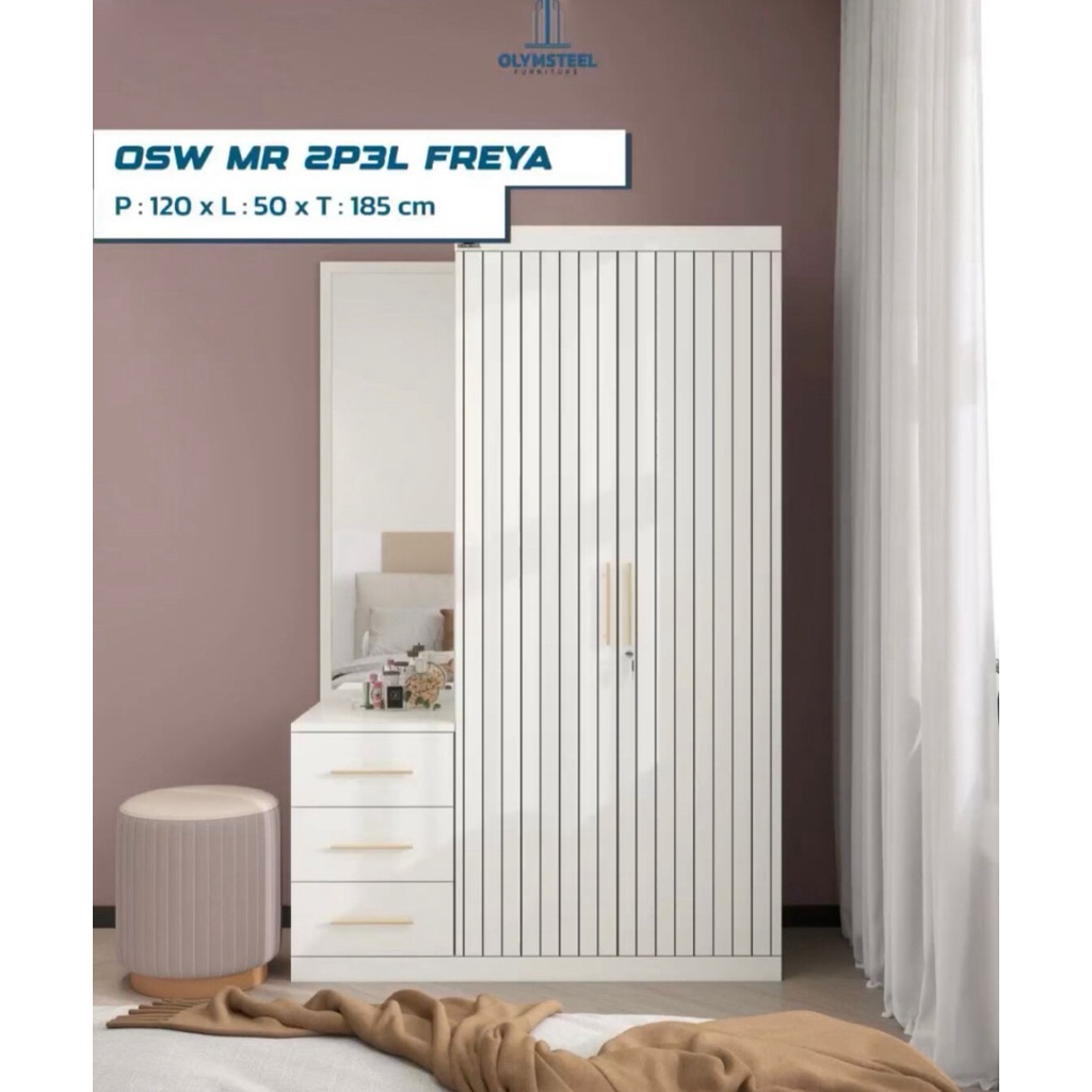 lemari besi meja rias OSW MR 2P3L Olymsteel