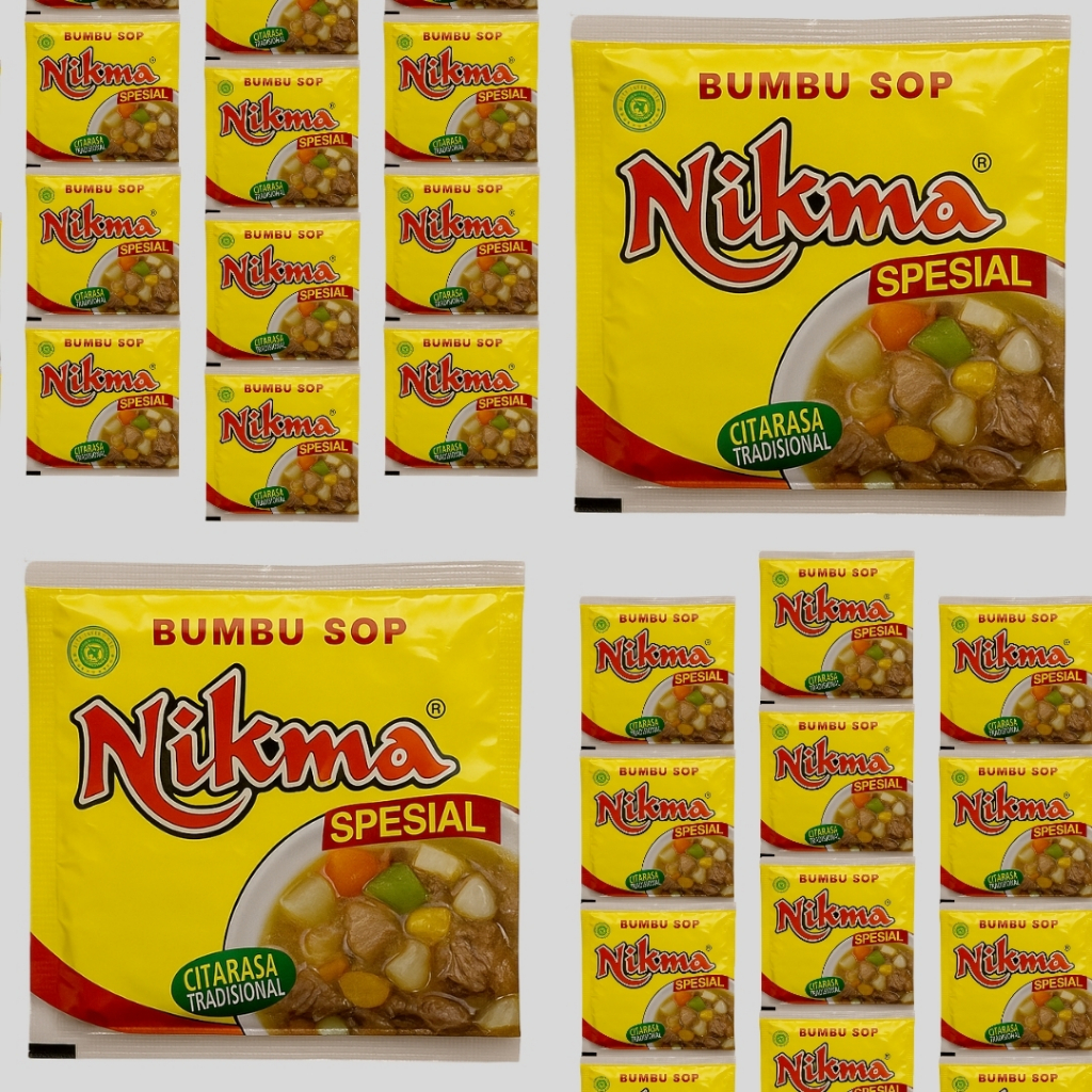 

Sop NIKMA Bumbu Instan Halal 12 Sachet 1 Renceng Praktis Masakan Minang