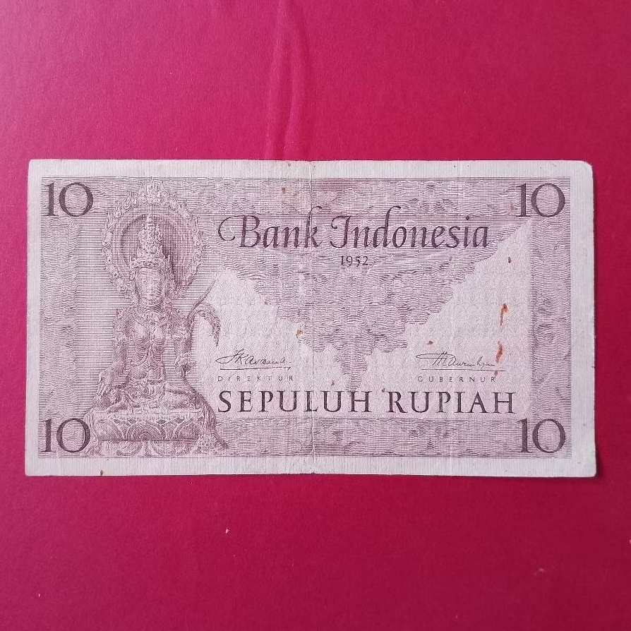 Kertas Kuno 10 Rupiah Kebudayaan