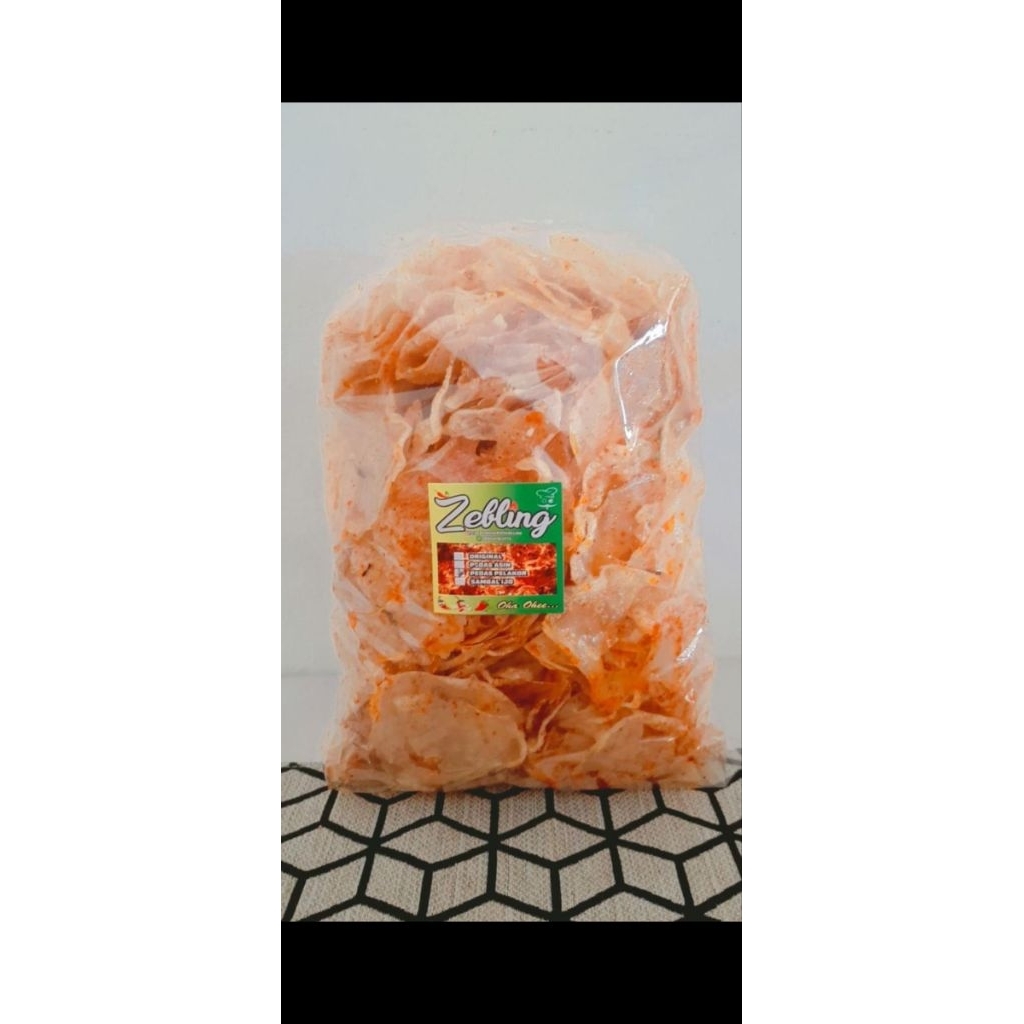 

Zebling/kripik kaca/Basreng ipis/Makaroni cikruh