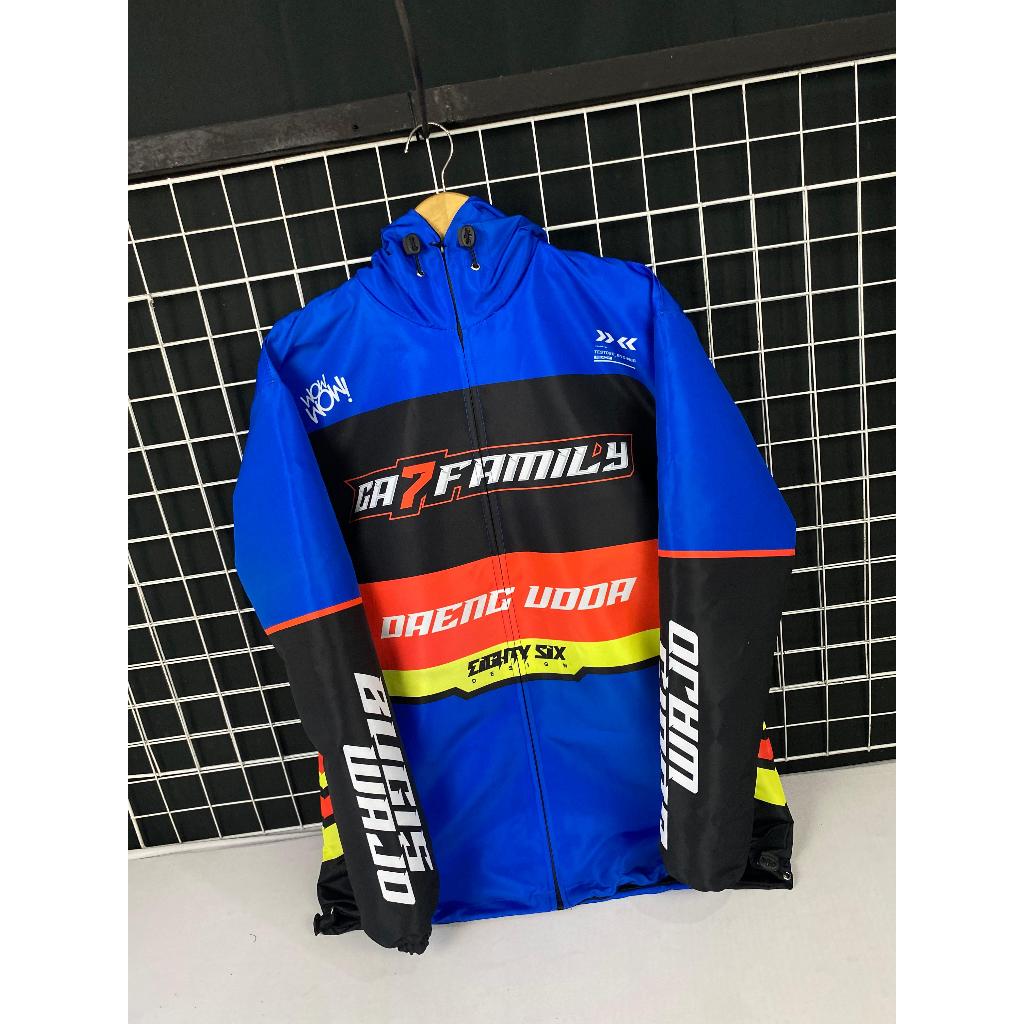 JAKET TASLAN RACING WATERPOOF BEBAS REQUEST DESIGN