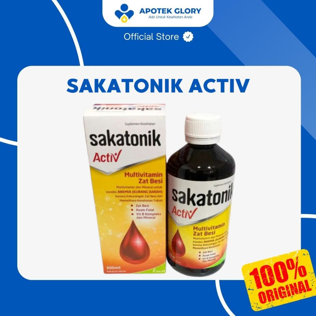 SAKATONIK ACTIV MULTIVITAMIN & ZAT BESI
