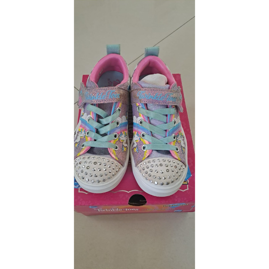 sepatu twinkle toes second - sepatu lampu unicorn anak