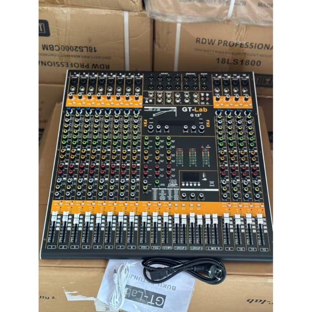 MIXER AUDIO GT-LAB G12 GEN 2 MIXER 12 CHANNEL ORIGINAL RDW GT-LAB G 12 GEN 2 PLUS FX 2 GTLAB