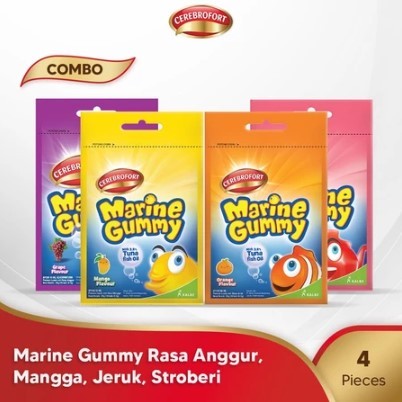 Cerebrofort Marine Gummy - Multivitamin Anak dengan Omega 3