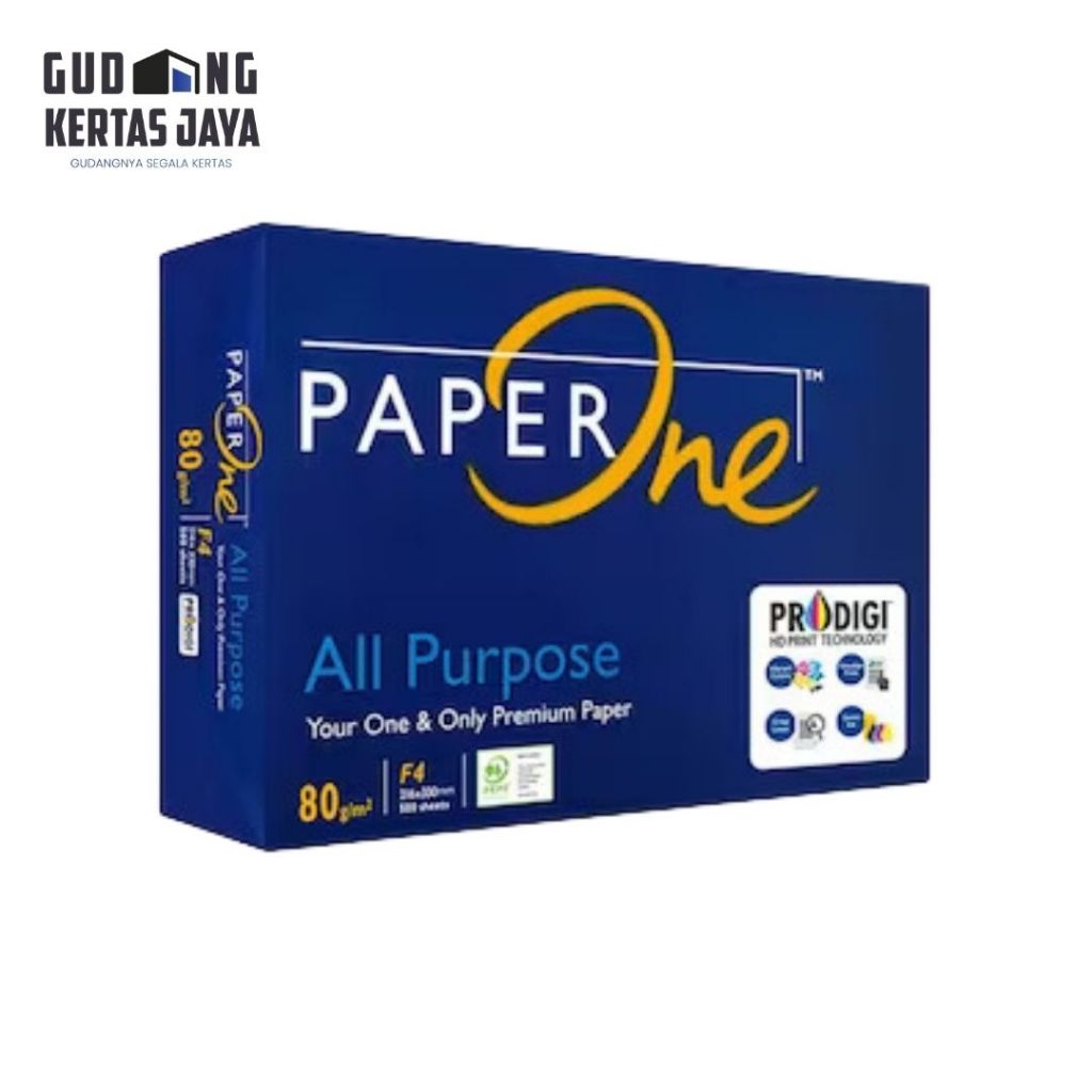 

PaperOne Kertas HVS F4 80gsm Ramah Lingkungan