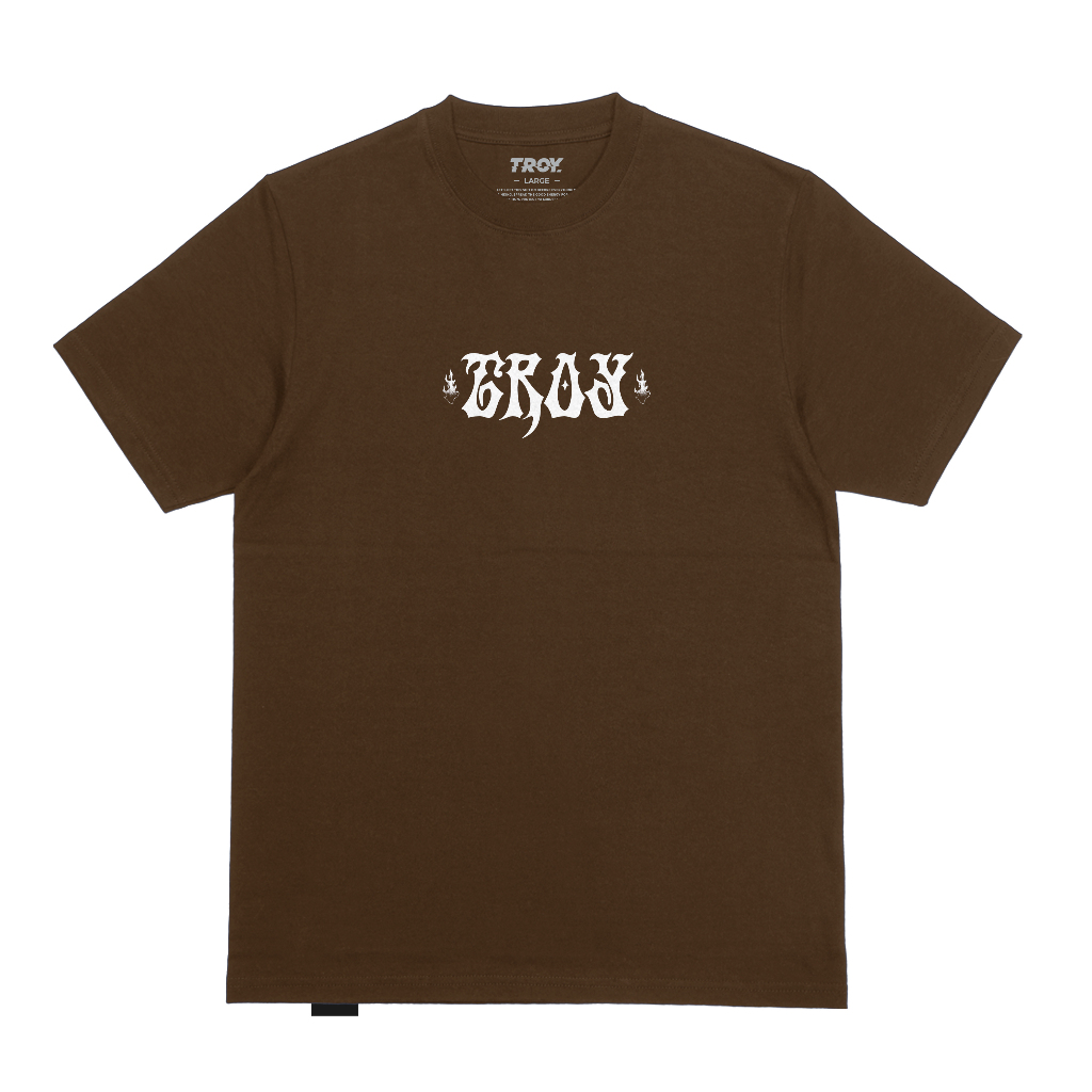 Troy Company Tshirt Toffee Hell Ember - Kaos Lengan Pendek Kaos Coklat Toffee MTD 3286
