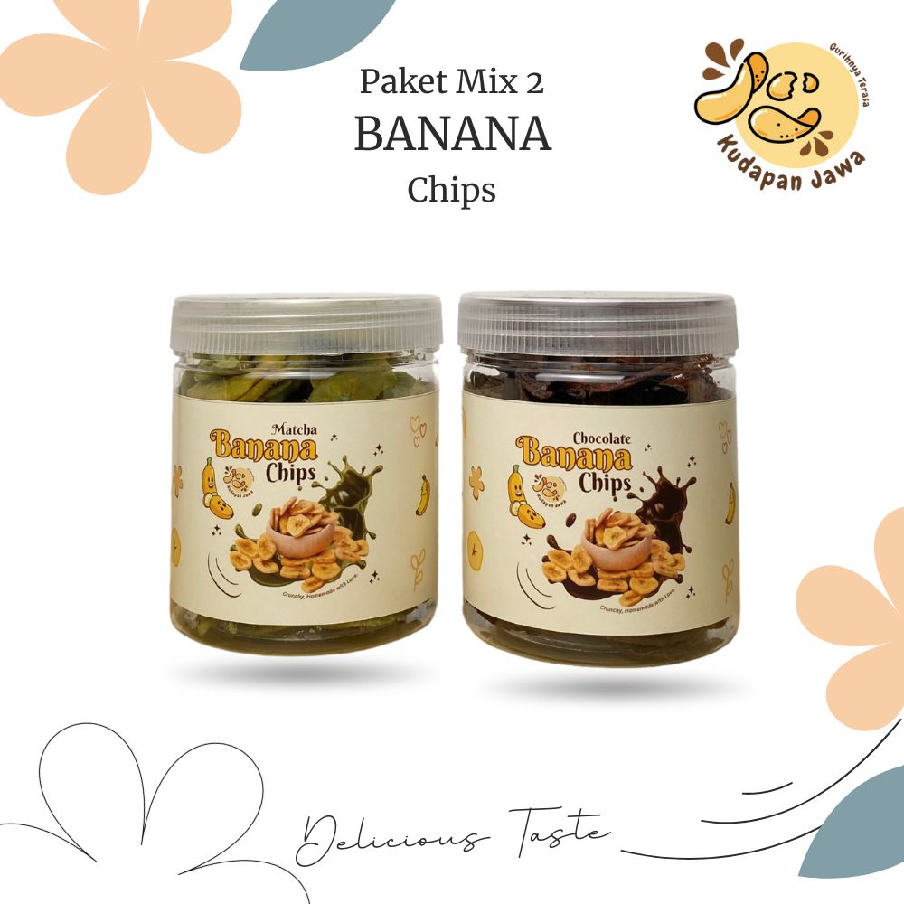 

KUDAPAN JAWA - Paket 400 Gram Keripik Pisang Full Coklat Lumer Melted Choco Banana Chips