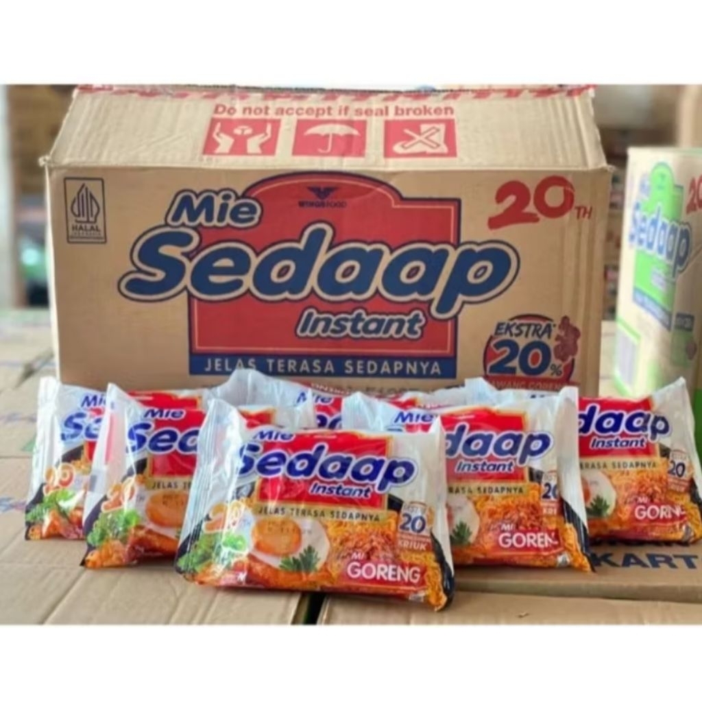 

Mie sedaap Goreng isi 40 1 karton 1 resi promo