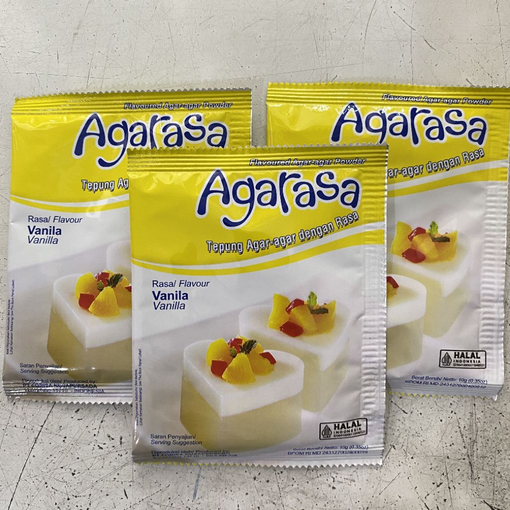 

Nutrijell AGARASA rasa VANILLA 10 gram | agar agar rasa vanilla