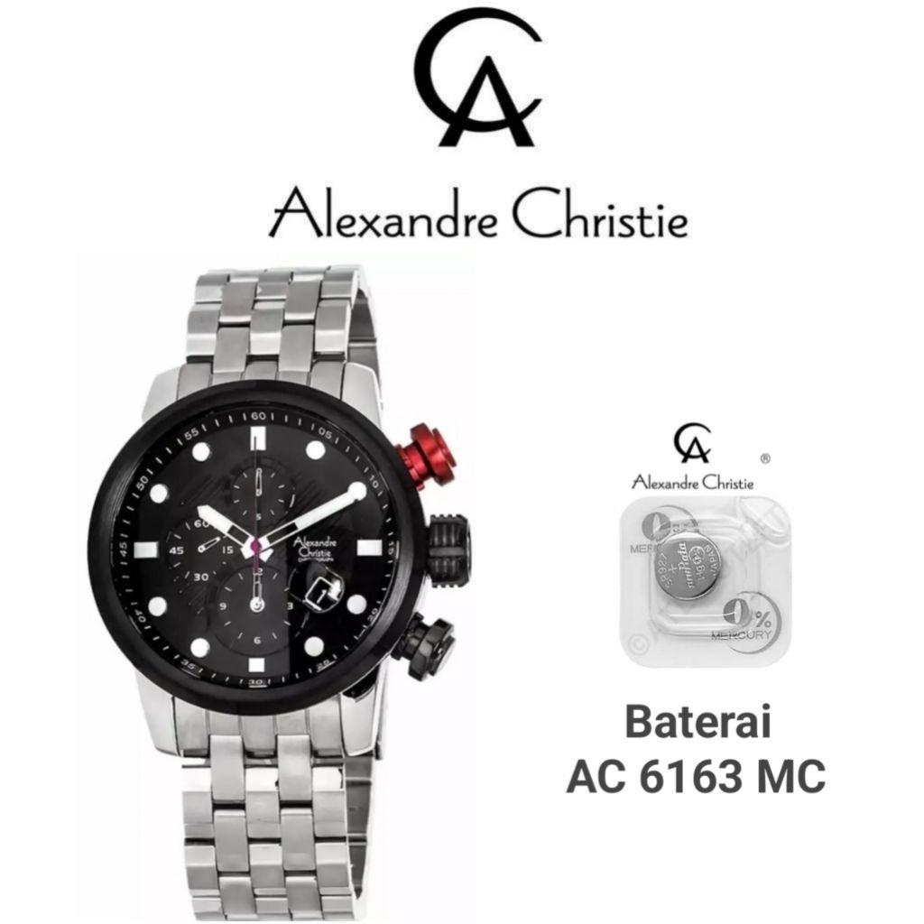 Baterai Original untuk Jam Tangan Alexandre Christie Type AC 6163 MC